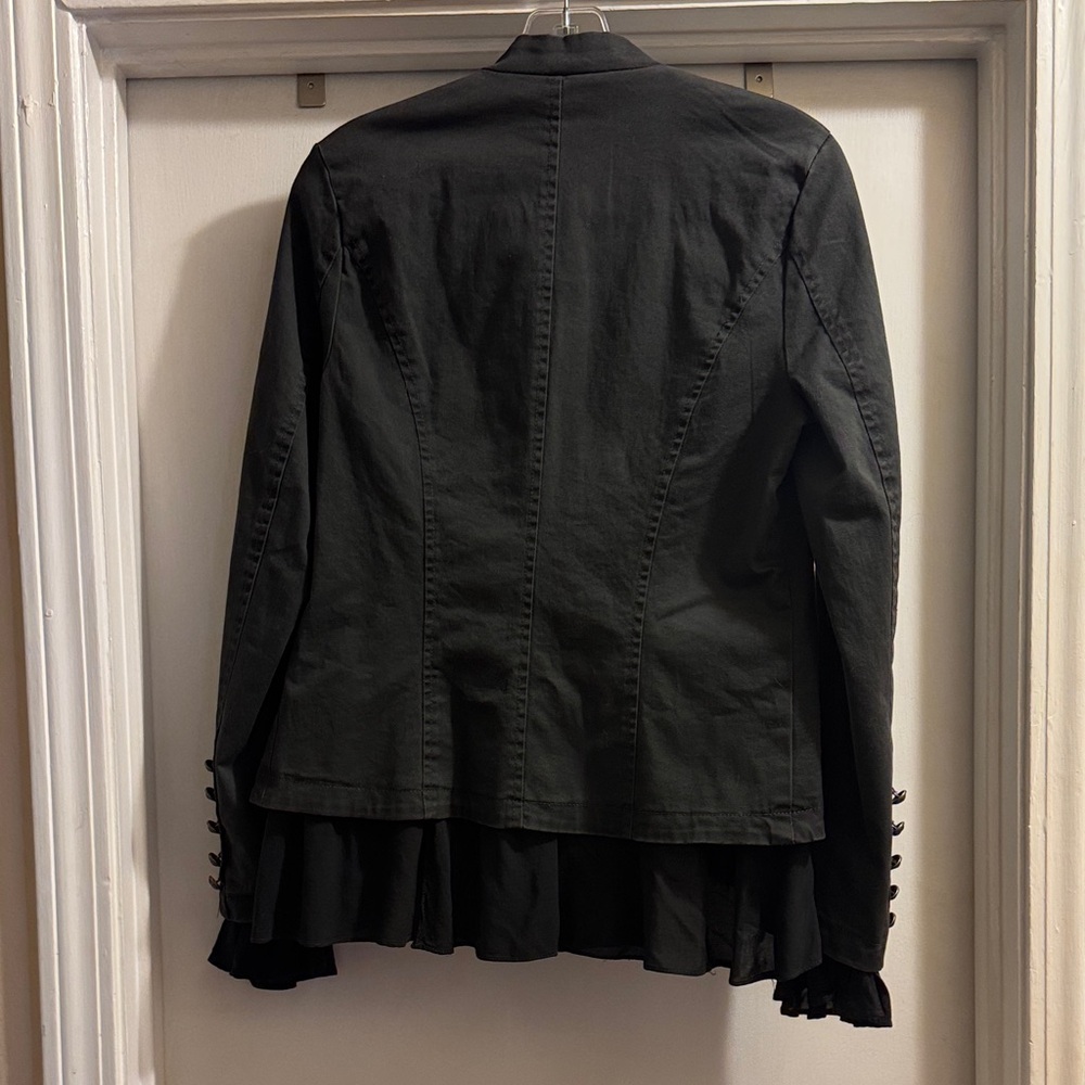 Free People Ruffles Mixed-Media Jacket Size XS - Picture 9 of 9